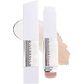 BARVENA Color Changing Foundation Stick with Brush, 2-in-1 Waterproof Long Lasting, Medium to Full Coverage Dewy Finish Makeup, For Mature Skin &All Skin Tones, Nourishing Travel Size 0.7oz