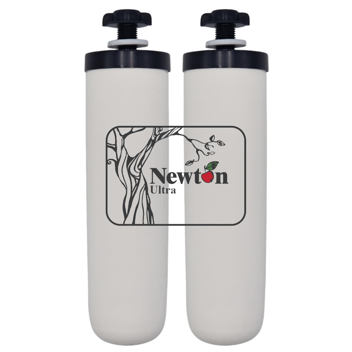 Newton Gravity Water Filter | High Capacity Ceramic Candle | Compatible with Doulton Ultra Sterasyl | Compatible with British Berkefeld, Berkey, etc. (2 Pack)
