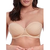 Freya Women's Cameo Multiway Convertible Plunge Strapless Underwire Bra Bra, -sand, 34FF