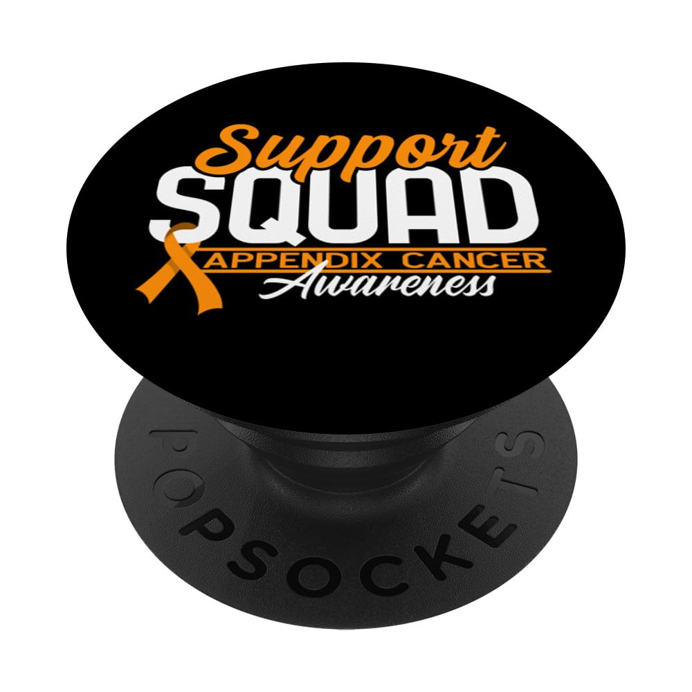 Support Awareness Squad I Appendiceal & Appendix Cancer PopSockets Swappable PopGrip