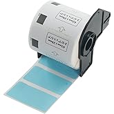 BETCKEY - Small Address/Barcode Labels Replacement for Brother DK-1209 (2.4 in x 1.1 in), Compatible with Brother QL Label Printers [1 Rolls/800 Labels, Light Blue]