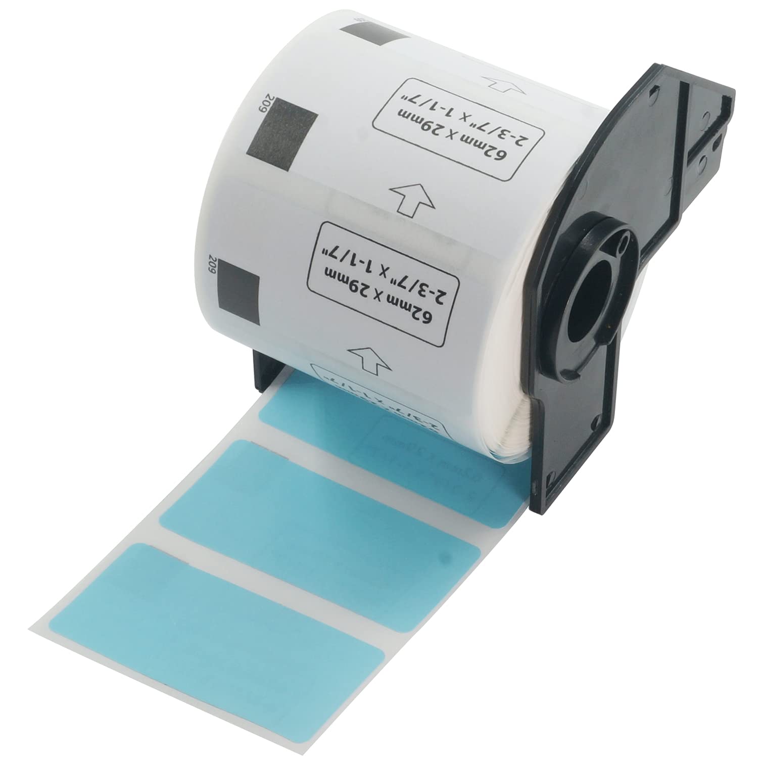 BETCKEY - 800 Blue Labels Replacement for Brother DK-11209, 62mm x 29mm Small Address Labels Compatible with Brother QL Label Printers