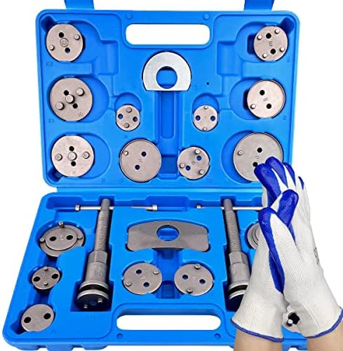 FreeTec 24pcs Brake Caliper Rewind Tool Caliper Wind Back Tool Universal Caliper Rewind Tool Kit