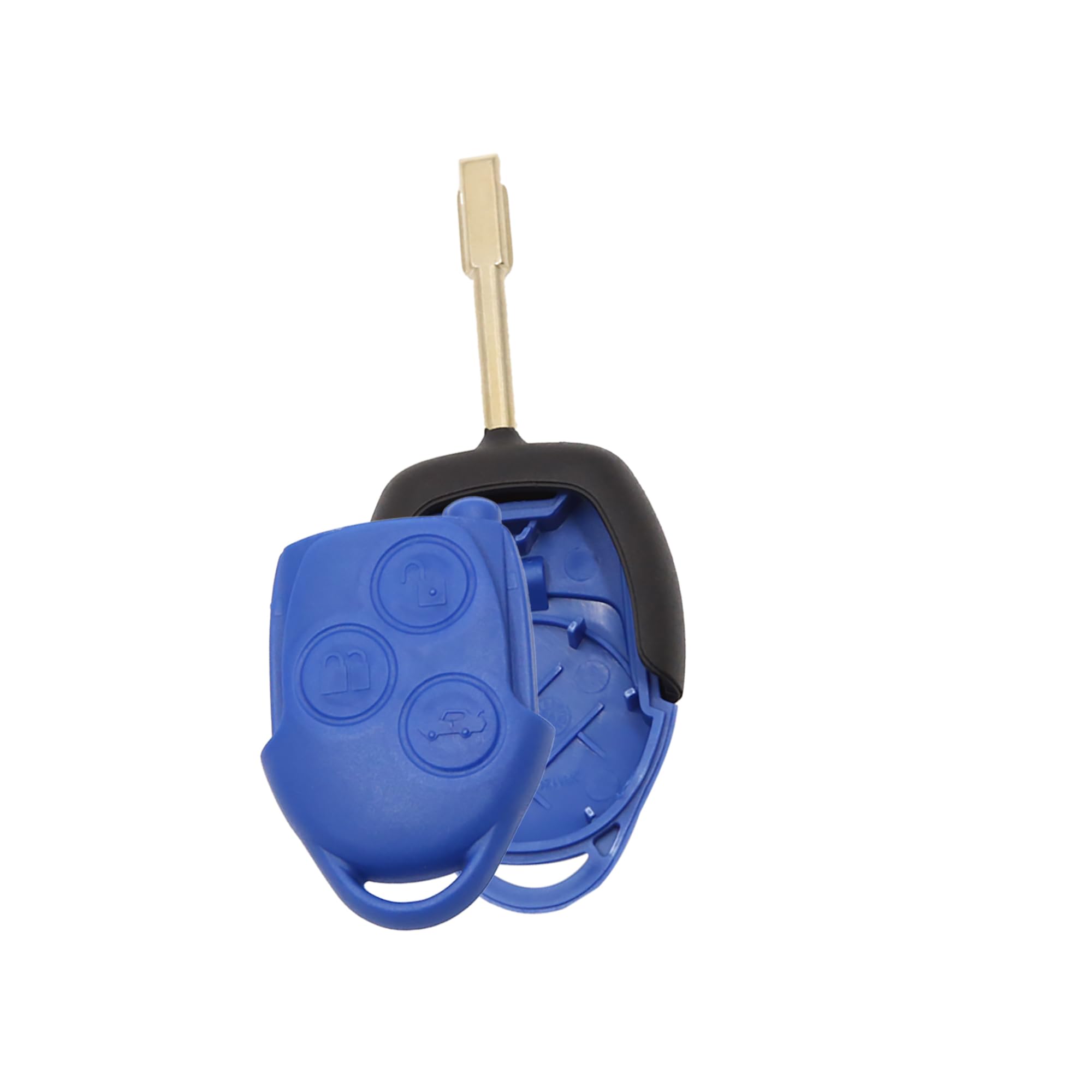 A ABSOPRO New 3 Buttons Uncut Insert Key Fob Remote Control Case Shell