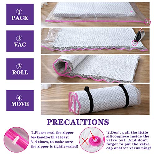 VacSave 6InchThick Foam/Latex Mattress Vacuum Storage Bags Moving