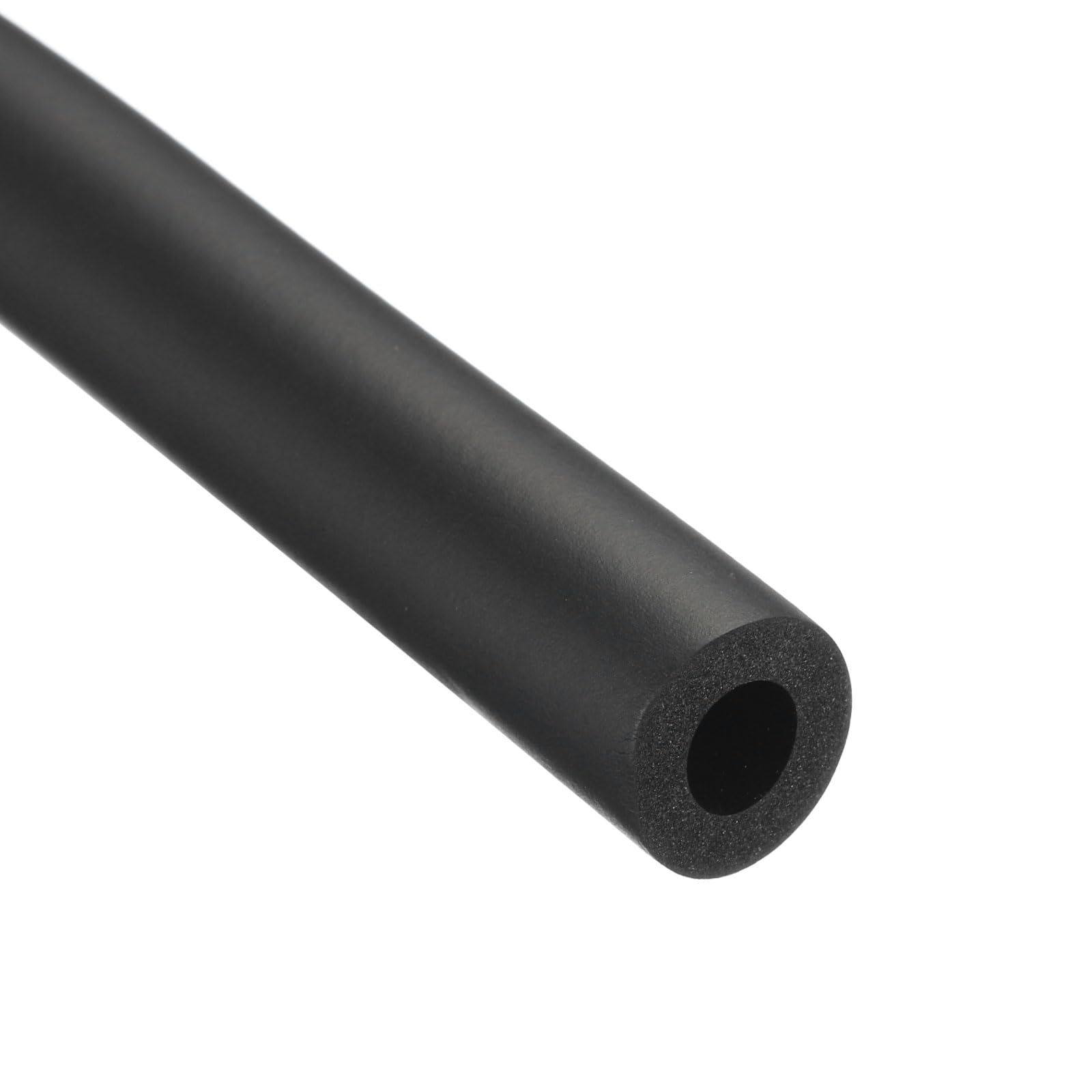 Rebower 10mm ID Pipe Insulation Tubing 5mm Thick Heat Preservation Foam Tube, [for Plumbing Freeze Protection Exercise Handle] - 20mm OD/3.3ft/Black