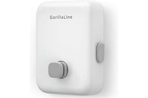 GorillaLine - Retractable Clothesline Indoor Outdoor Clothes Line | White | Heavy Duty Clothes Drying Laundry Line | Wall Mounted Drying Rack Clothing Line | Retracting Hanging | Easy Lock System