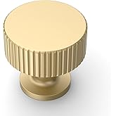 Asidrama 10 Pack Brushed Gold Kitchen Cabinet Knobs | Heavy-Duty Solid Zinc, Sturdy, 2 Screw Sizes, Single Hole Knob, Cupboards, Drawers, Dressers, Furniture, Hardware