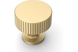 Asidrama 10 Pack Brushed Gold Kitchen Cabinet Knobs Drawer Cabinet Hardware Zinc Knobs for Dresser Drawers