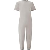 Codida Adaptive Clothing for Kids Special Needs Autism Sensory Anti-Strip Jumpsuit Back Zip Long Leg Romper Size 3T-16 Years