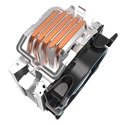 CPU Cooler, 120mm Addressable RGB PWM Fan with 4 Copper Heatpipes