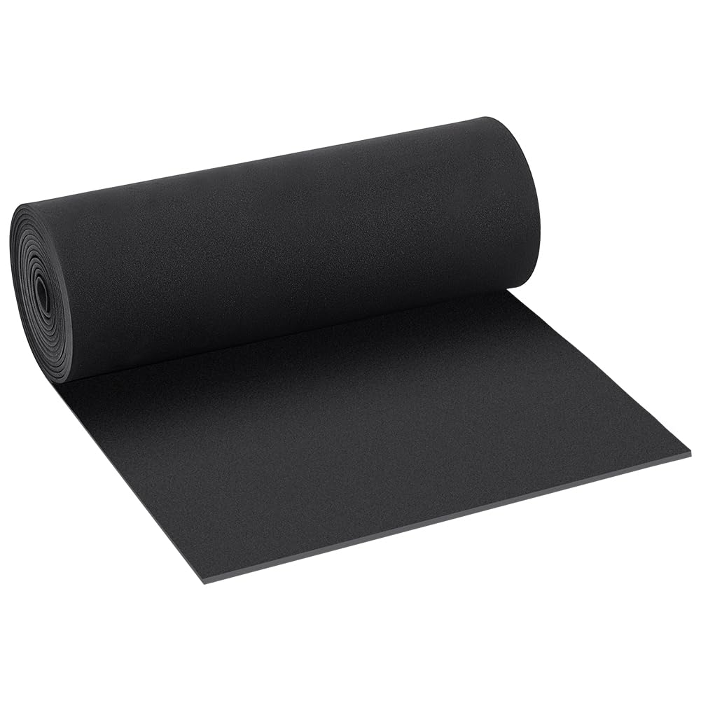 BENECREAT 300x30cm EVA Foam Roll, 3mm Thick Black Premium Cosplay Foam for Paper Scrapbooking, Crafts DIY Projects, Foamie Crafts