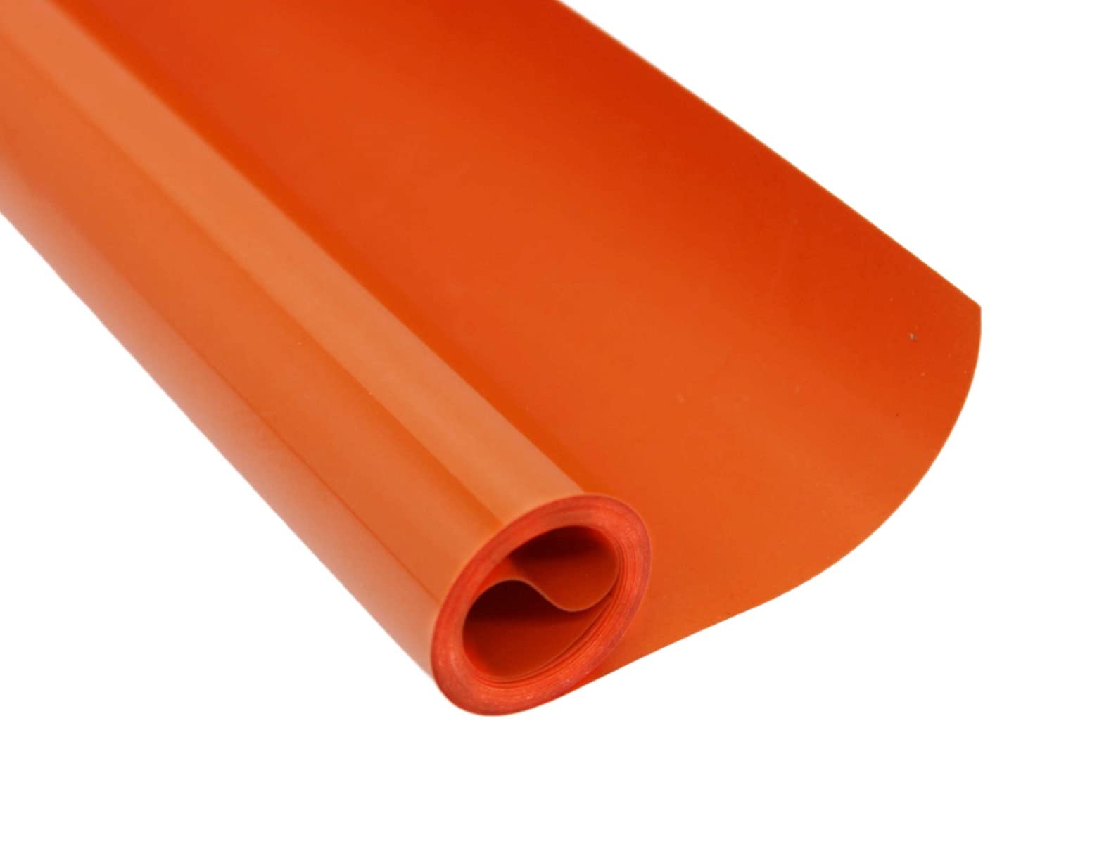 Yalulu Heat Transfer Vinyl, 20 cm x 100cm PVC Heat Transfer Vinyl Rolls Film T-Shirt Iron On HTV Vinyl Printing Crop Number Patterns (Orange)