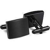FIBO STEEL Stainless Steel Cufflinks for Men Tuxedo Cufflinks and Studs for Wedding, Business, Formal Events Classic Custom Cuff Links for Men