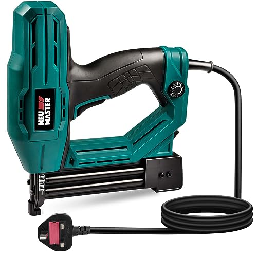 NEU MASTER Electric Brad Nailer, NTC0040-AU Electric Nail Gun/Staple Gun for DIY Project of Upholstery, Home Improvement and Woodworking