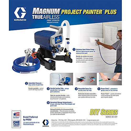 Graco Magnum 257025 Project Painter Plus Paint Sprayer, Multicolor