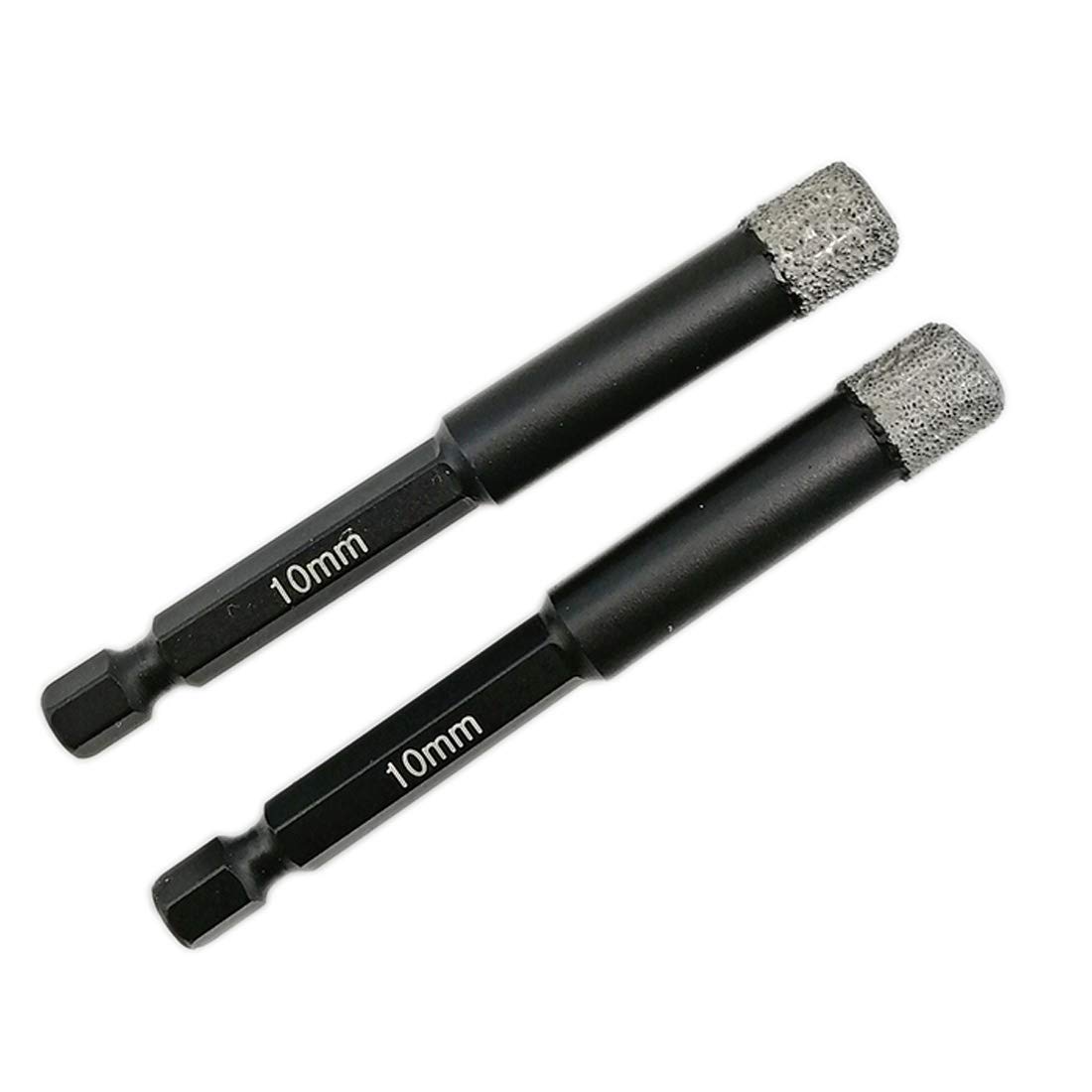 SHDIATOOL Diamond Drill Bits 2PK 10mm Hex Shank Quick Change for Porcelain Tile Ceramic Marble