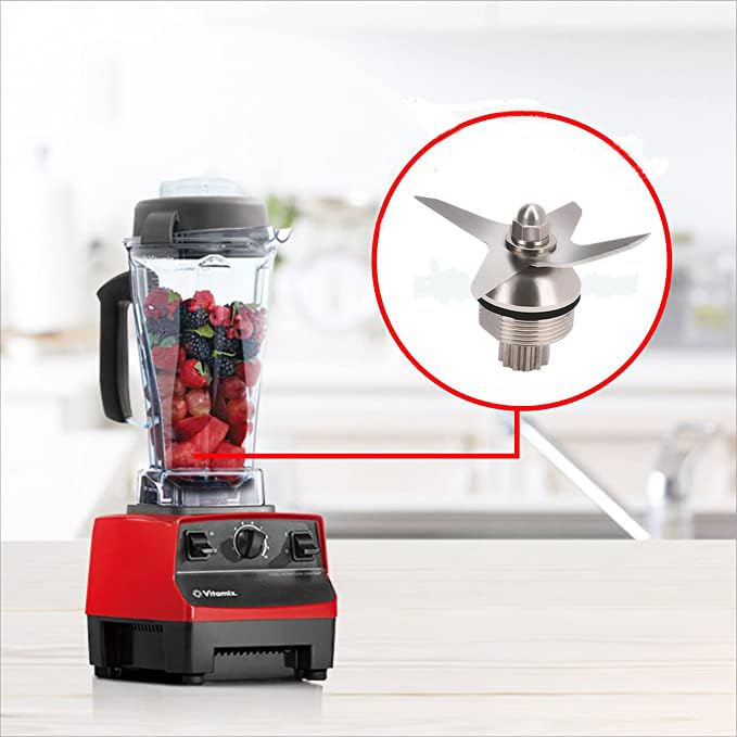 Blender Blade Replacement Part for Vitamix, Blender Wet Blade Assembly Stainless Steel Vitamix Blade Accessories Compatible with Vitamix 5200 Series Blender Mixer 64oz and 32oz Containers