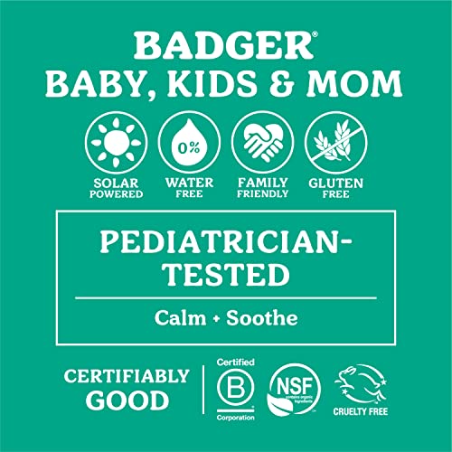 Badger Zinc Oxide Diaper Cream, Calendula with Beeswax & Sunflower