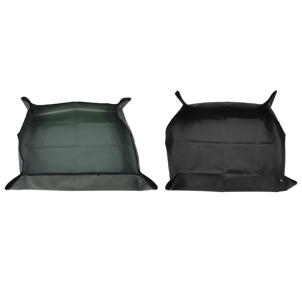 Zerodis Garden Plant Seedling Repotting Tray,Working mat for planting work repotting Gardening Tool(army green)