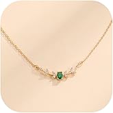 Zurlcdye Jade Necklace for Women Gold Large Pendant Flower Tree of Life Necklace Round Jewelry Party Outfits Accessories Birthday Gifts