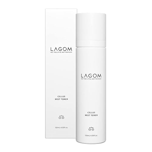 LAGOM Cellus Mist Toner Natural Moisturizing Spray, pH Balance, Subacid, Alcohol-Free, Zero-Irritation, Fragrance-Free, Facial Serum 4.05 Fl Oz
