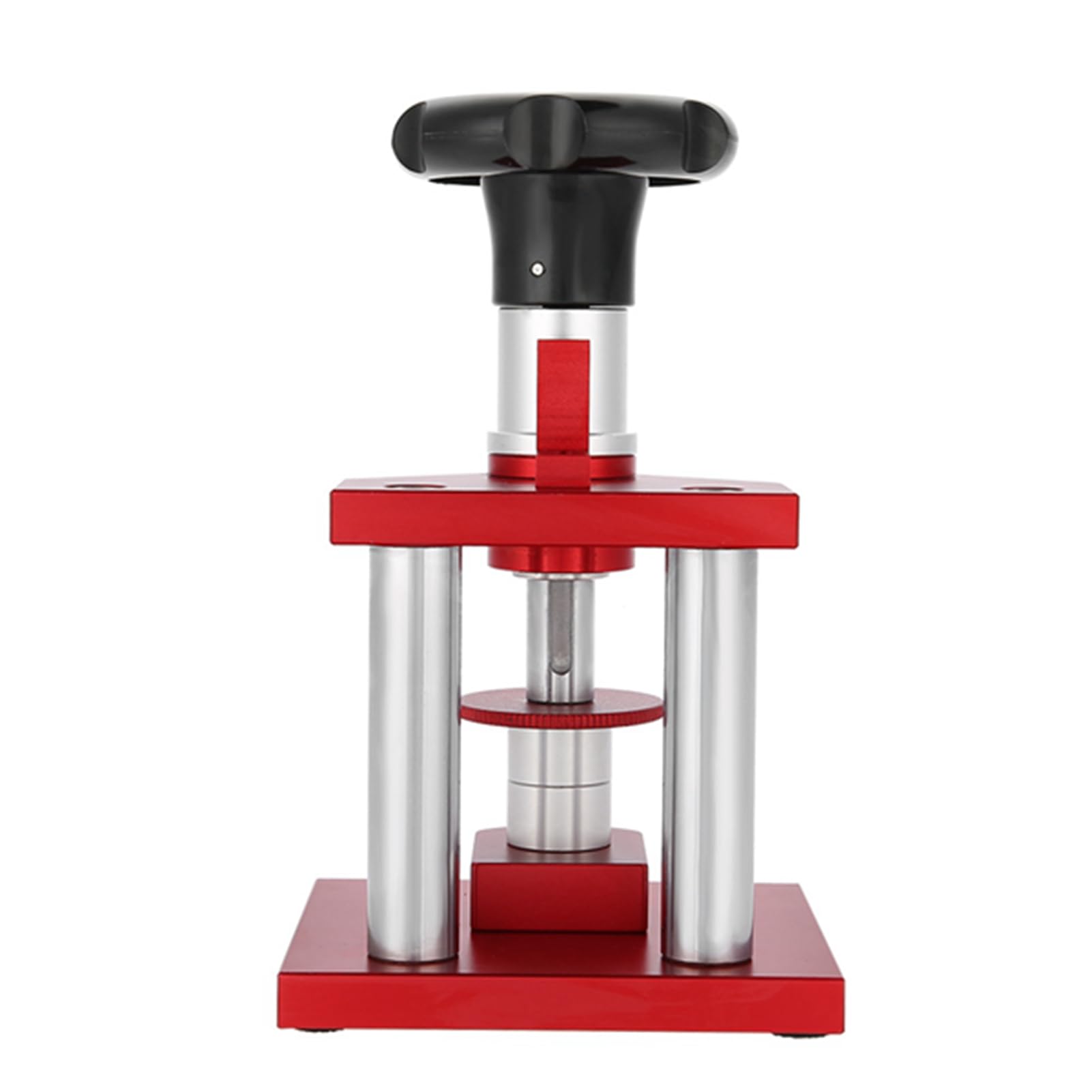 HURRISE Watch Press Tool, Watch Back Case Closer for Closing The Cover, Screw Type Precise Crystal Bezel Watch Back Case Cover Press Tool with 20 Dies Pressing Repair