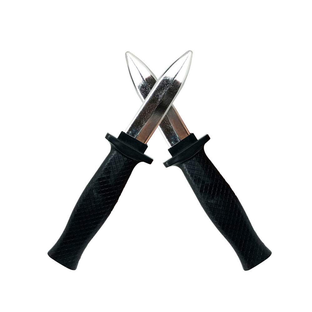 Wendy Cai 2 Pcs Plastic Retractable Knife Magic Toy Joke Trick Toy Halloween Props Fake Plastic Blade Disappearing Dagger Knife