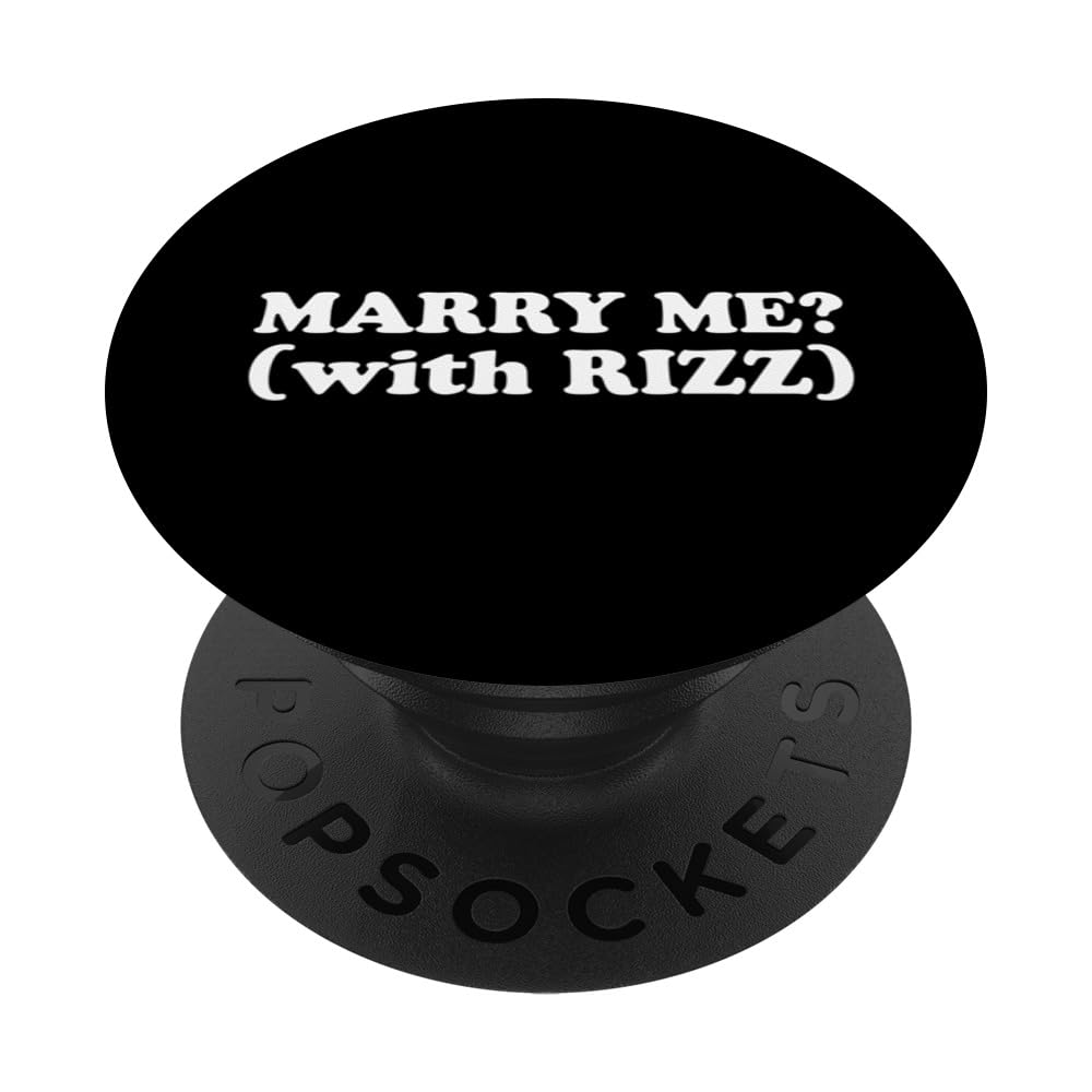 Marry Me? (with RIZZ) Meme Line PopSockets Swappable PopGrip