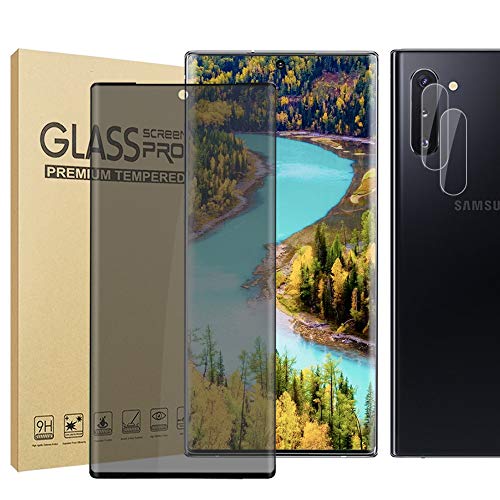 [1+2 Pack] Galaxy Note 10 Plus Privacy Tempered