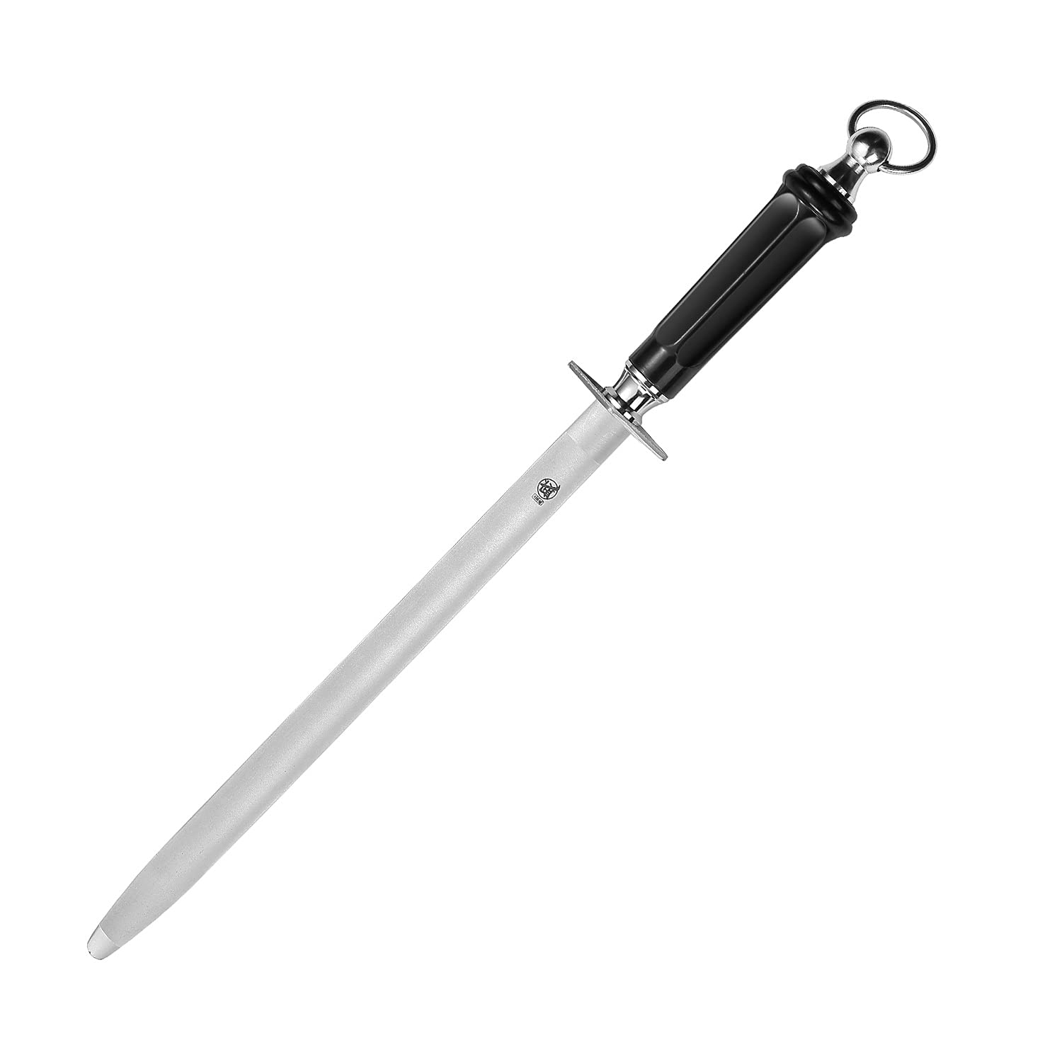 Photo 1 of **Used/Minor Damage** MITSUMOTO SAKARI 10 inch Japanese Honing Steel - Flat Diamond Knife Sharpening Rod, Professional High Carbon Sharpener with ABS Handle & Powerful Magnet