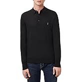 Allsaints Mens Mode Merino Ls Polo