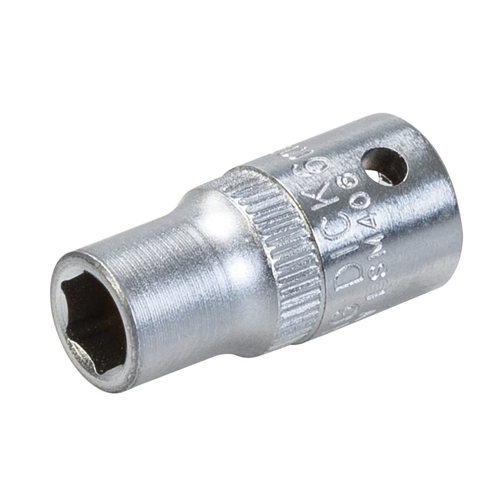 King Dick Socket SD 1/4" Metric 6pt 6mm (ESM406)