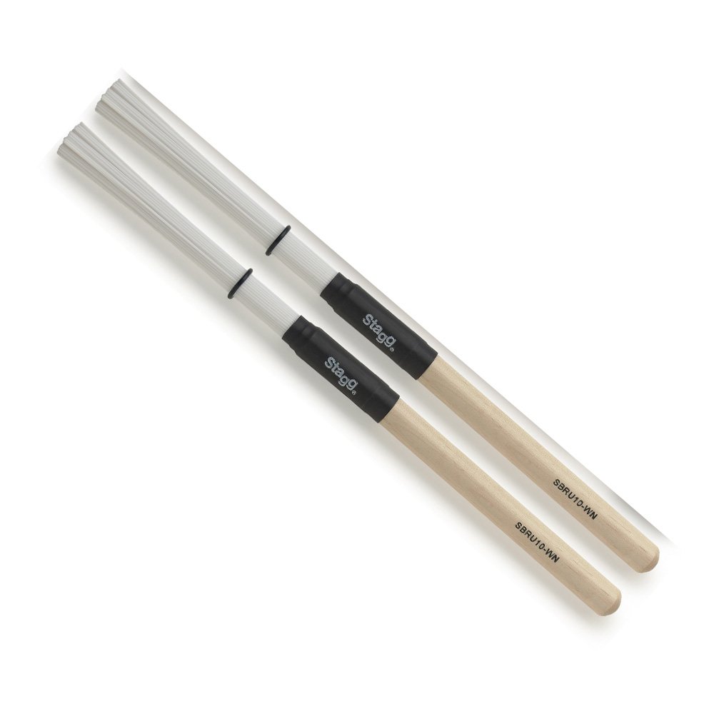 Stagg SBRU10-WN Nylon Wooden Handle Drum Brushes