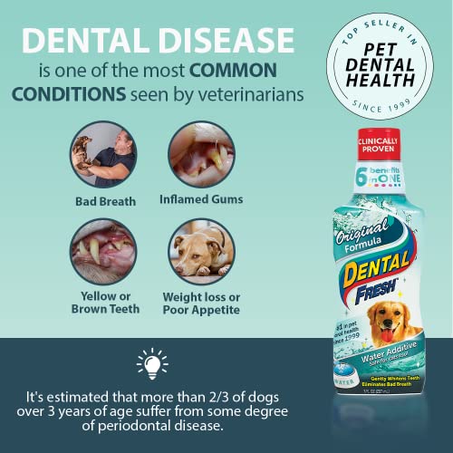 Dental Fresh Water Additive for Dogs, Original Formula, 17oz Dog