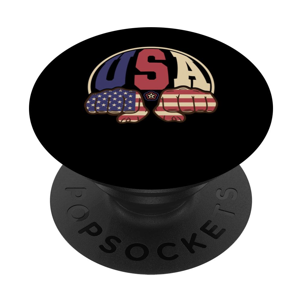 USA Flag Patriotic American July 4th Independence Americans PopSockets Swappable PopGrip