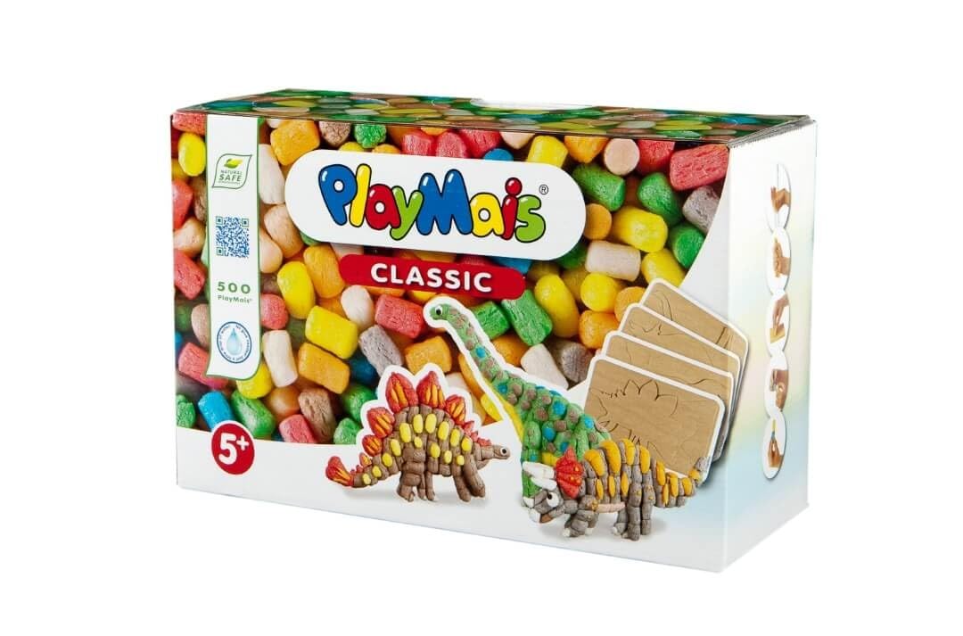 PlayMais FUN TO PLAY Firetruck craft set for children from 3 years I Educational toy with more than 500, 4 templates & instructions I Natural toy I Promotes creativity & fine motor skills, multicoloured, 160816