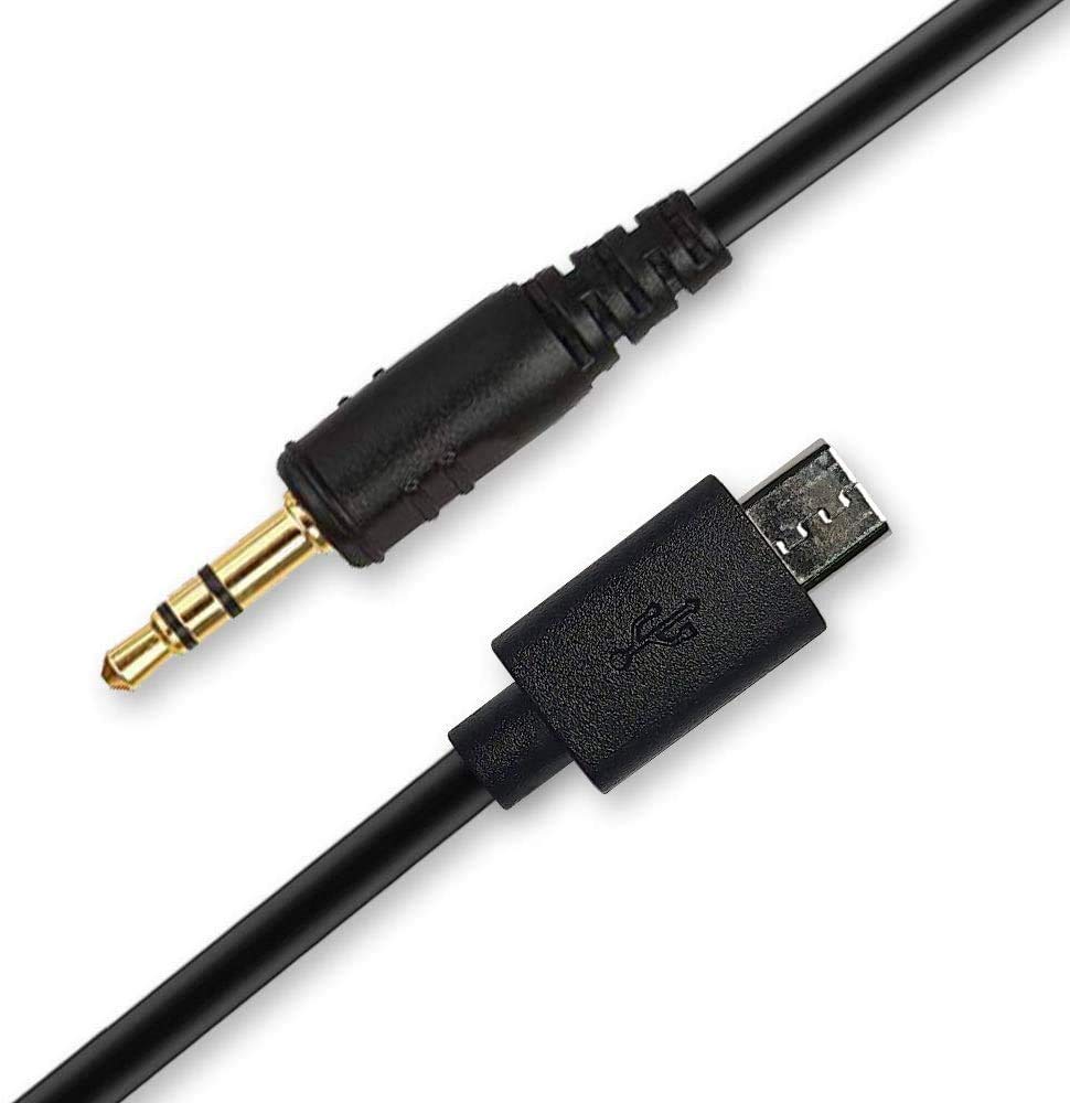 PHOLSY 3.5mm Off Camera Shutter Connecting Cable Cord 3.5mm-90 Camera Connecting Plug for Fujifilm Cameras Compatibility with Pixel Shutter Remote Control TW283-Series