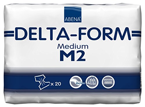 Abena Delta Form Brief, Medium, M2, 20 Count