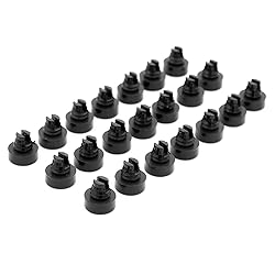 RTRHINOTUNING 50PCS Black Wheel Rim Lip Rivets Nuts