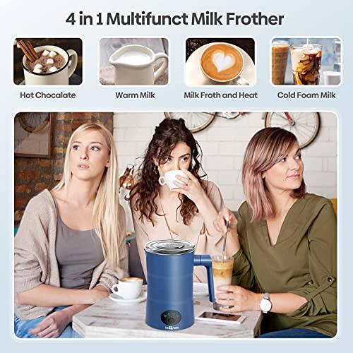 newoer Electric Milk Frother and Warmer, 4 in 1 Automatic Milk Frothers