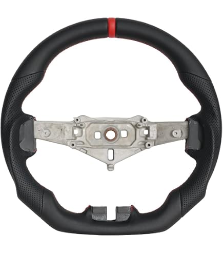 2018-2022 JT / JL Perforated Leather • Flat Top / Red Accent Jeep Wrangler Steering Wheel