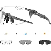 SCVCN Photochromic Cycling Glasses UV400 Protection for Women Men Sports Glasses TR90 MTB Running Mountain Bike S9A2