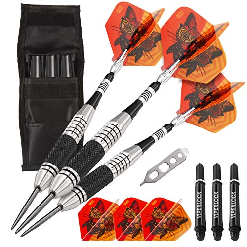 Viper The Freak Steel Tip Darts Knurled and Grooved Barrel 22 Grams and Casemas…