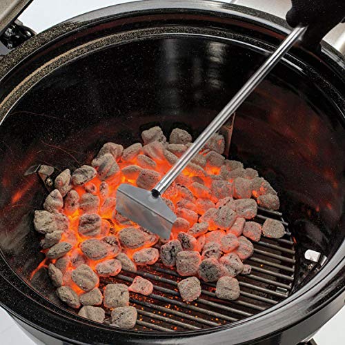 Grilljoy 25.2" Stainless Steel BBQ Charcoal Ash Rake Elongated Rubber Handle Pricepulse