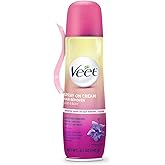 Veet Spray On Hair Remover Cream, Sensitive Formula, 5.1 Ounce