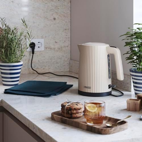 Bouilloire Wave, 1,7L, 360° sans fil, 2200W, sans BPA, protection à sec et surchauffe, niveau d’eau, filtre amovible, arrêt automatique, câble 0,7m, 236048