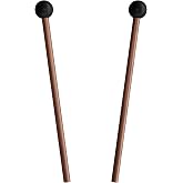 Tongue Drum Mallets, Glockenspiel Mallets, Rubber Xylophone Mallet Percussion with Wood Handle, Bell Mallets Glockenspiel Sticks