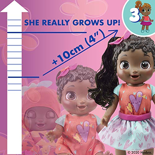 Baby Alive Baby Grows Up (Sweet) - Sweet Blossom or Lovely Rosie, Growing and Talking Baby Doll, Toy with 1 Surprise Doll and 8 Accessories