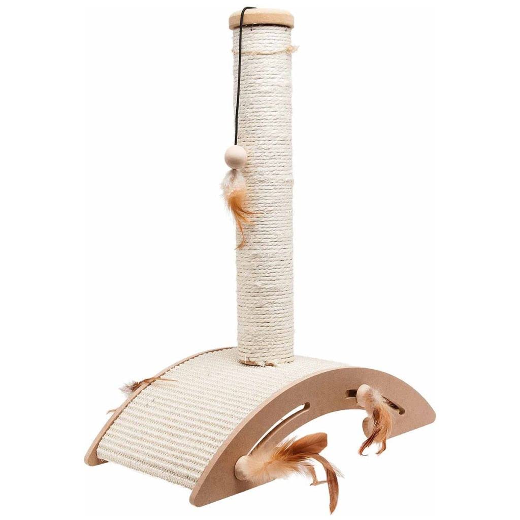 Flamingo SCRATCH POLE SISAL+TOY ELLA 40.5x21.5x53CM